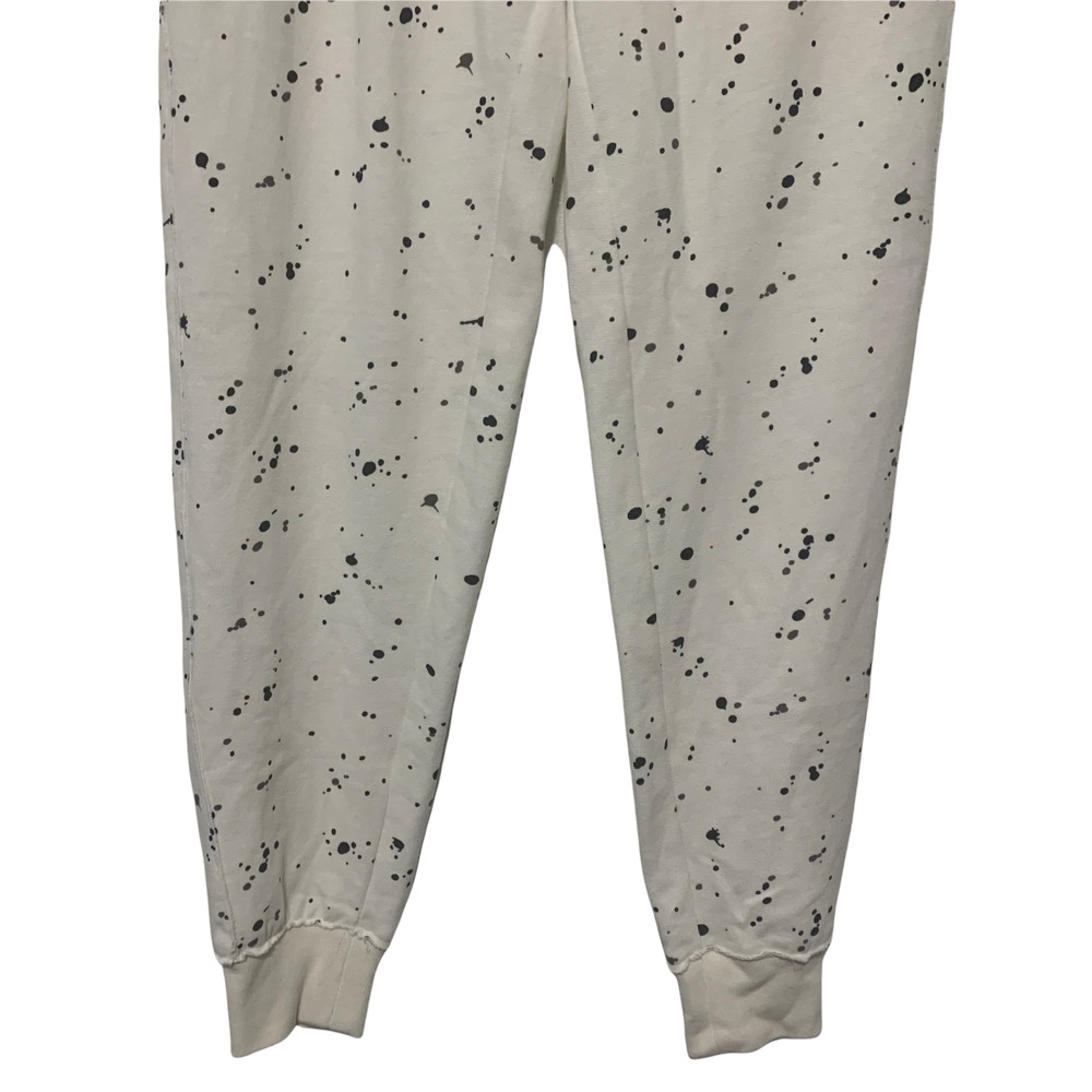 Alternative Apparel 80s White Black Paint Splatter High Rise Joggers‎ Medium New - Picture 4 of 8